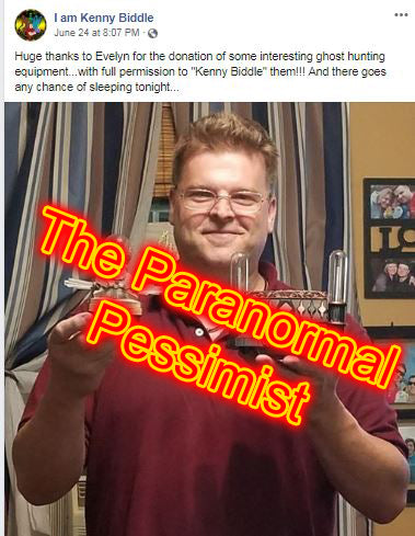 "Belittling" the Paranormal Field, The Kenny Biddle story